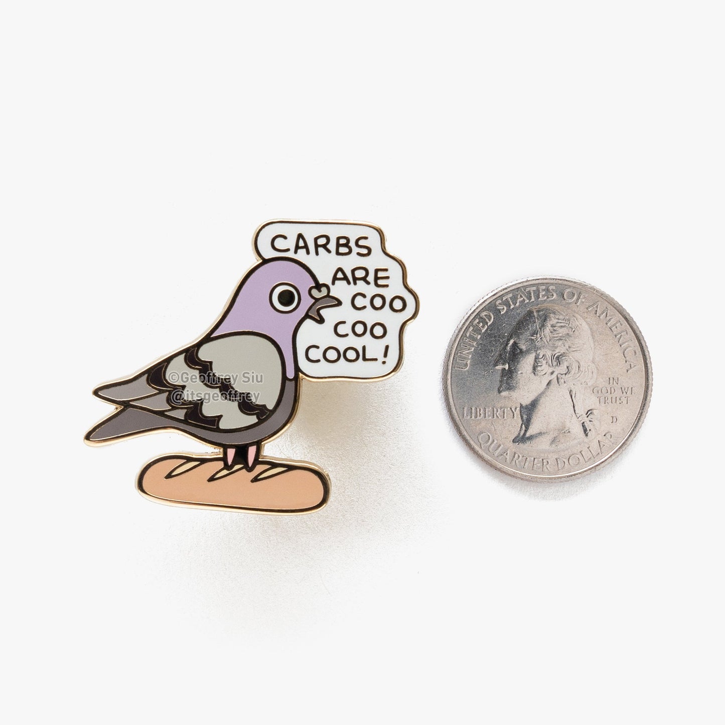 Carbs are Coo Coo Cool! Hard Enamel Pin