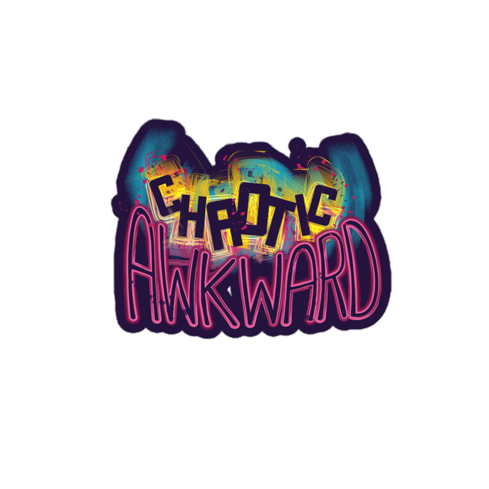 Chaotic Awkward Bubble-free stickers