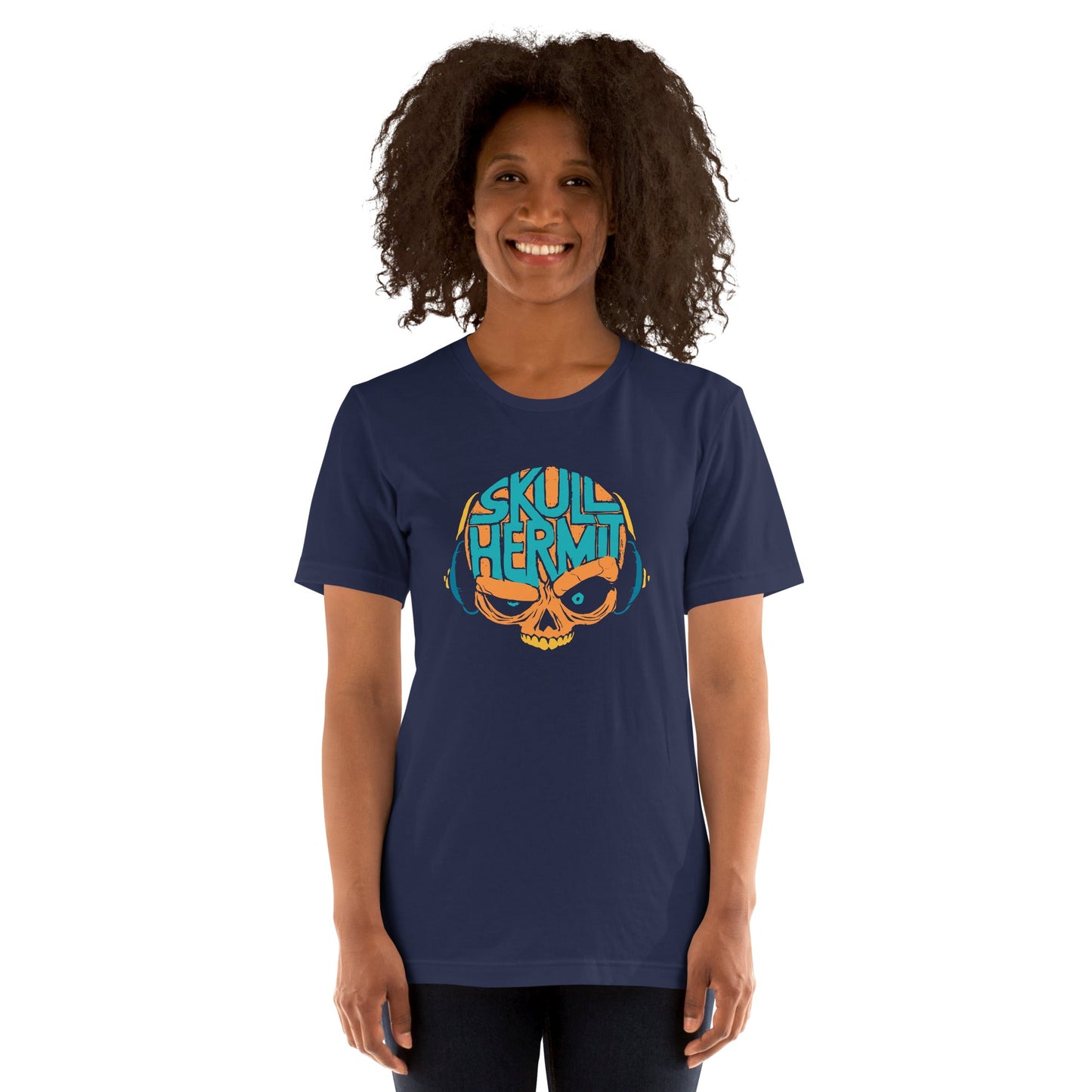 "Skull Hermit" Multicolor Unisex t-shirt