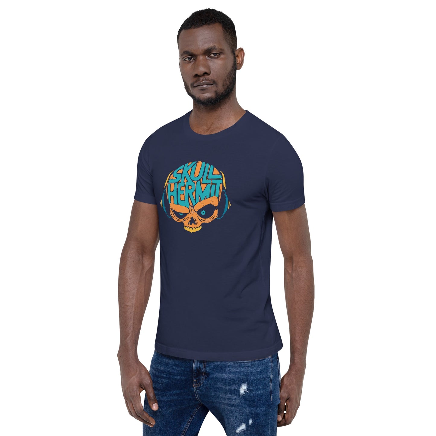"Skull Hermit" Multicolor Unisex t-shirt