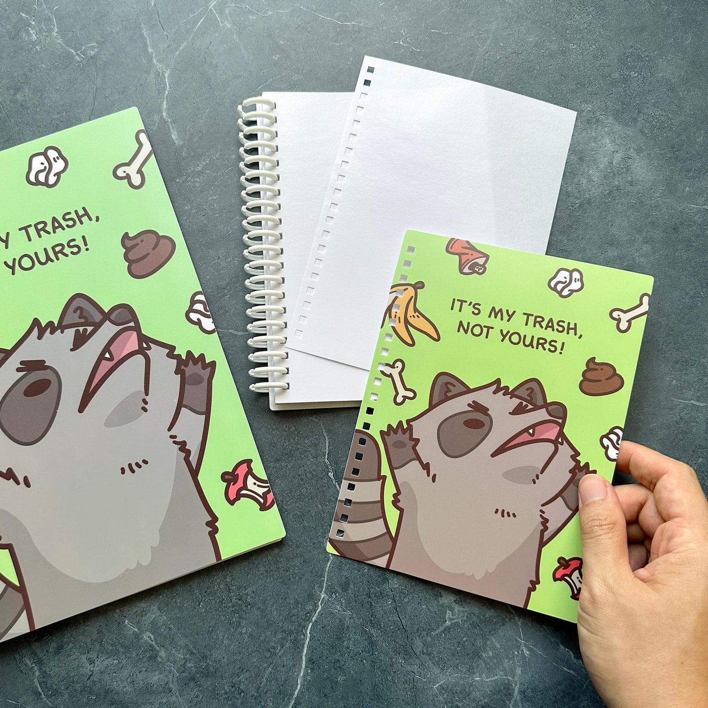 LG It's My Trash Not Yours Raccoon Reusable Sticker Book