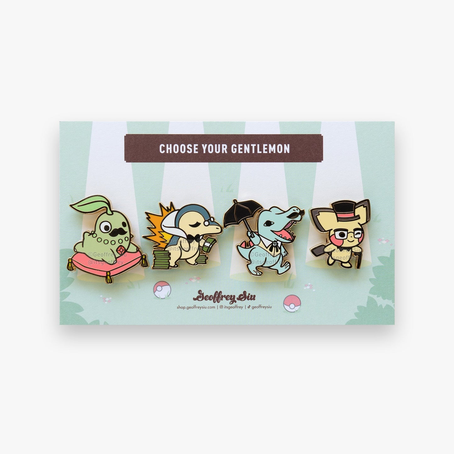 Gentlemon 2 Hard Enamel Pins