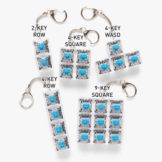 Clicky Keychain Housings + Switches (No Key Caps)