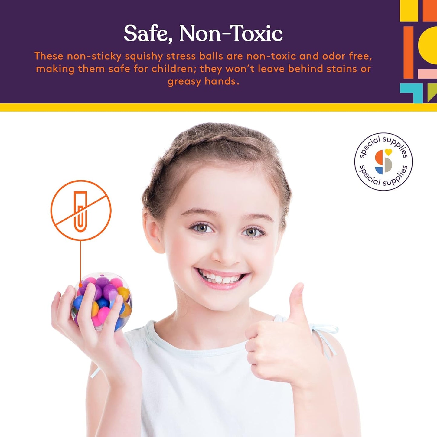 Colorful Stress Ball (4 Pack)