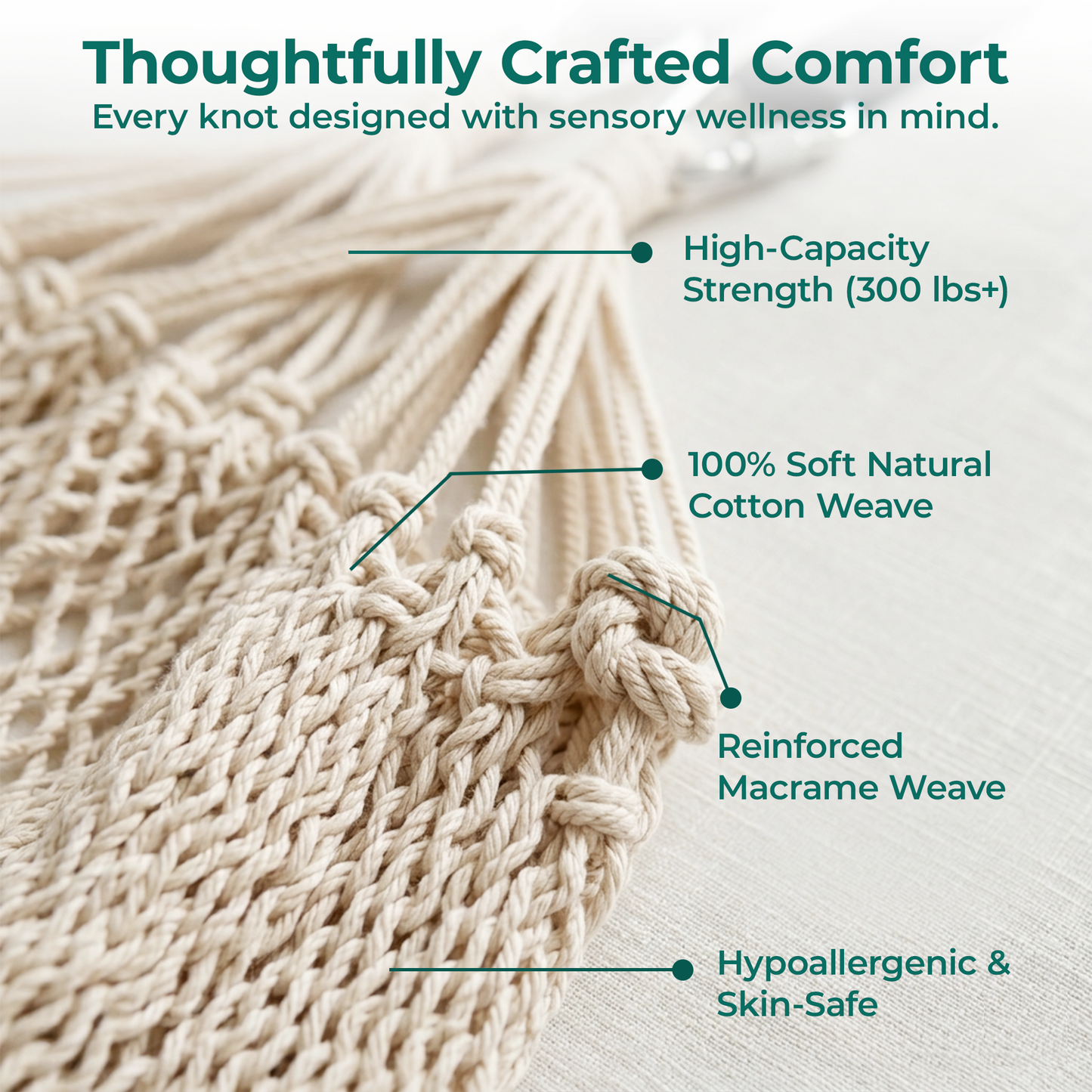 Therapist-Designed Sensory Swing — Cozy Calm for All Ages