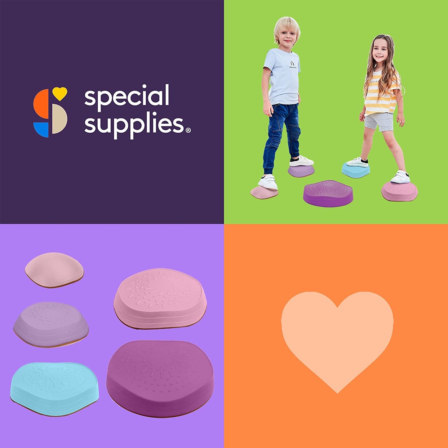 Stepping Stones (Unicorn Colors): 5 Piece Set