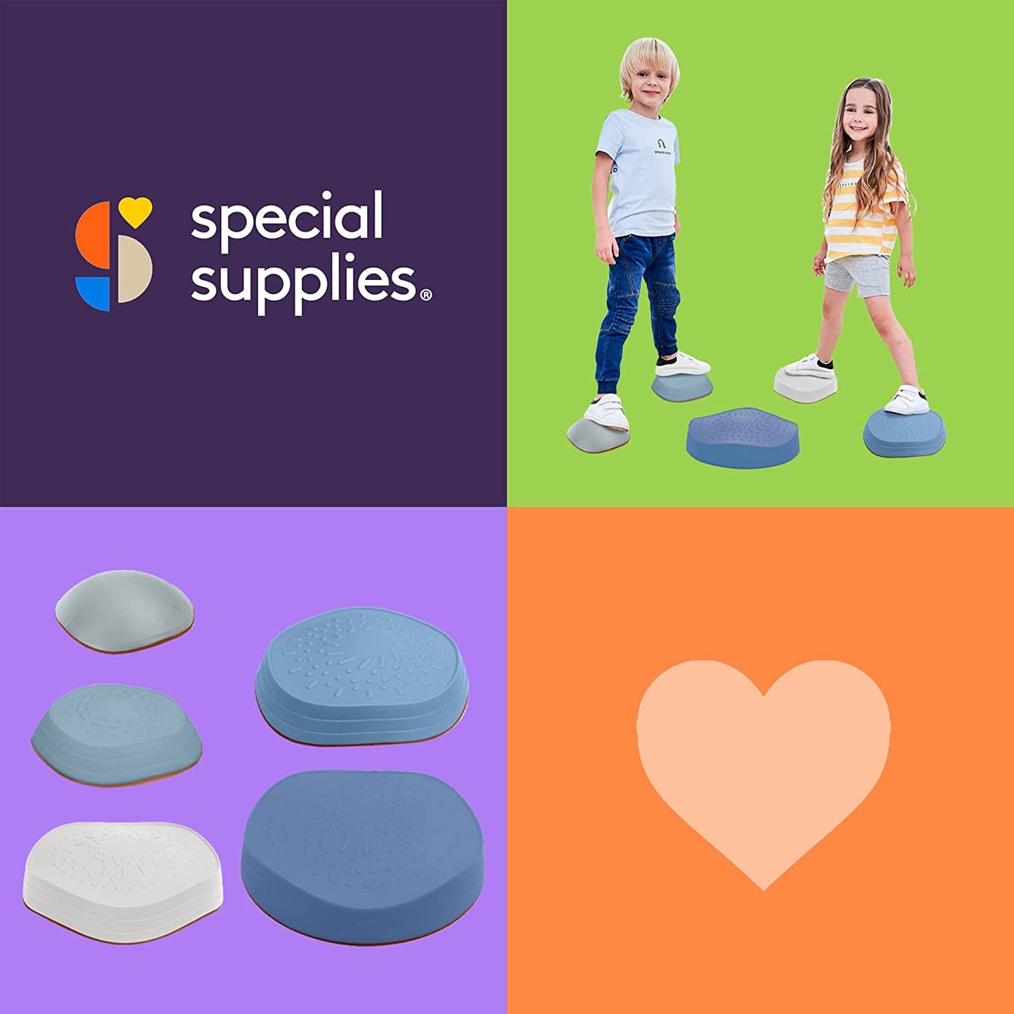 Stepping Stones (Ocean Colors): 5 Piece Set