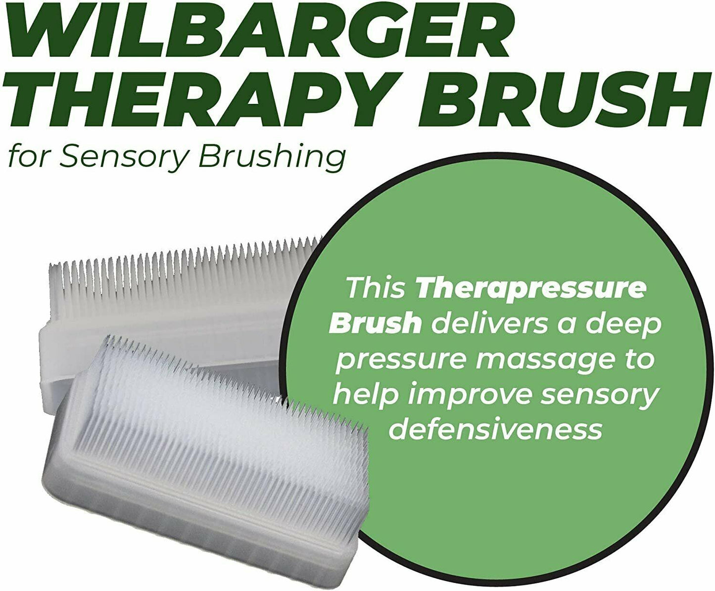 Wilbarger Therapy Brush, 6 Pack  Therapressure Brush for Occupational Therapy for Sensory Brushing Designed by Patricia Wilbarger  Use as Part of the Wilbarger Brushing Protocol