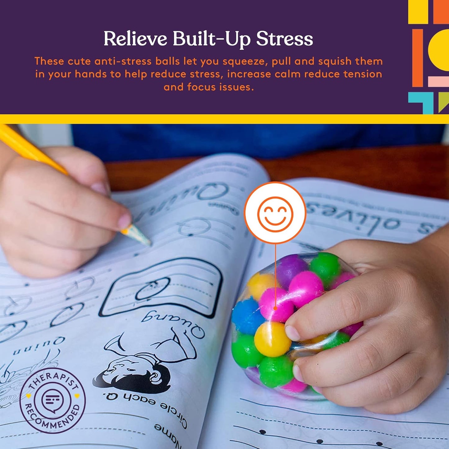 Colorful Stress Ball (4 Pack)