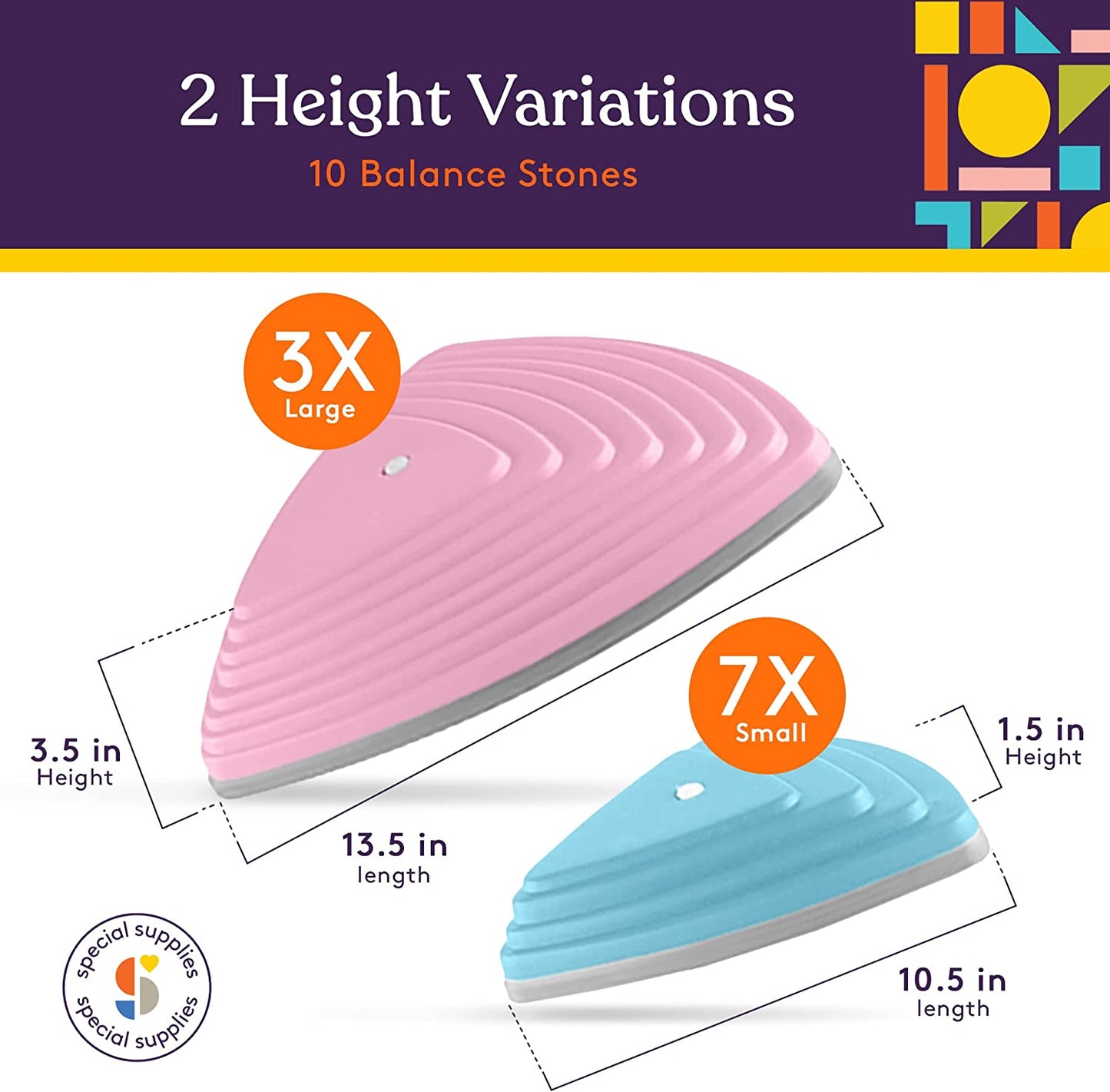 Stepping Stones (Unicorn Colors): 10 Piece Set