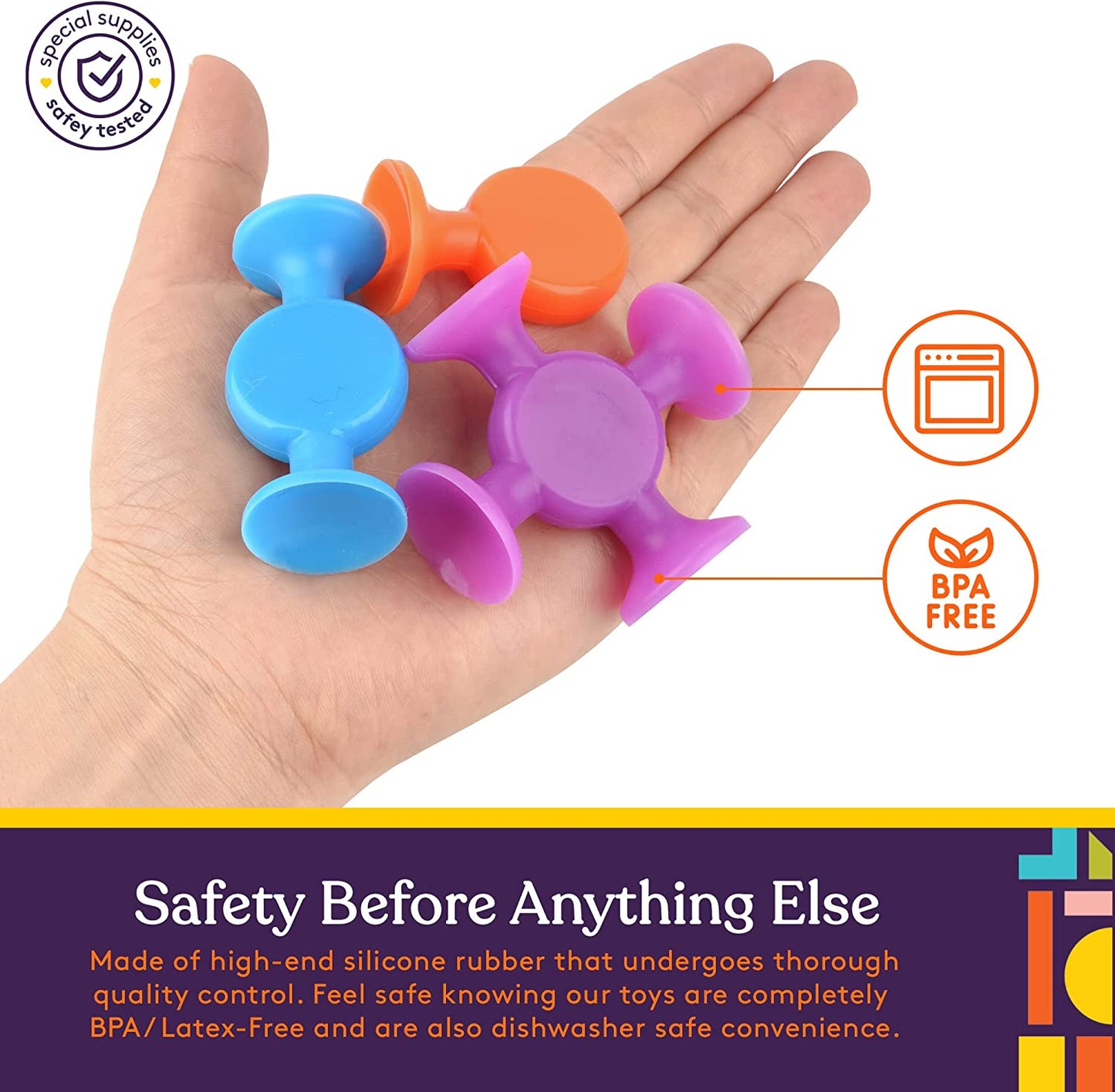 Creative Construction Suction Toys (50-Piece Set)