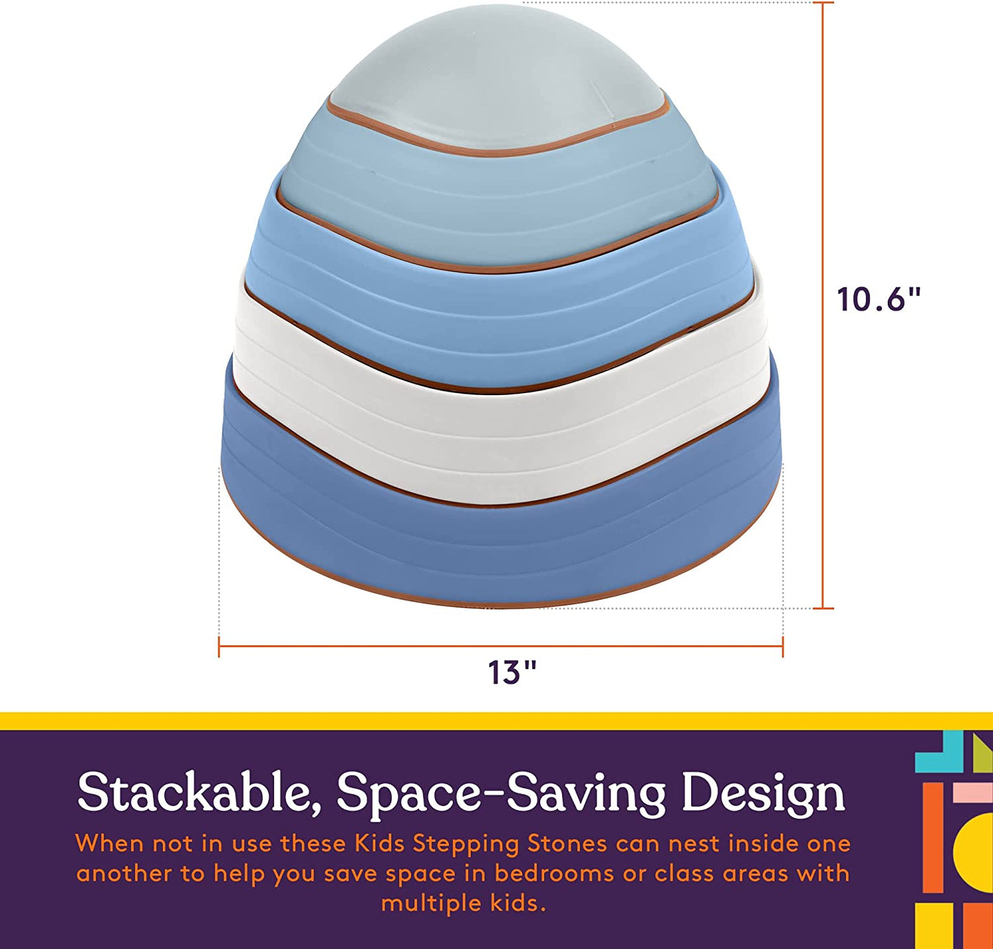 Stepping Stones (Ocean Colors): 5 Piece Set