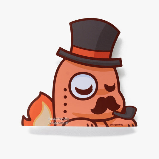 Charmingder Vinyl Peeker Sticker (5")