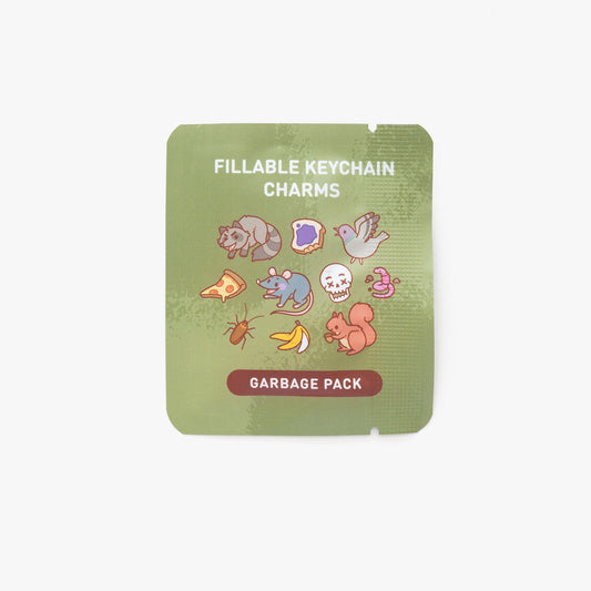 Garbage Fillable Keychain Charms Blind Booster Pack