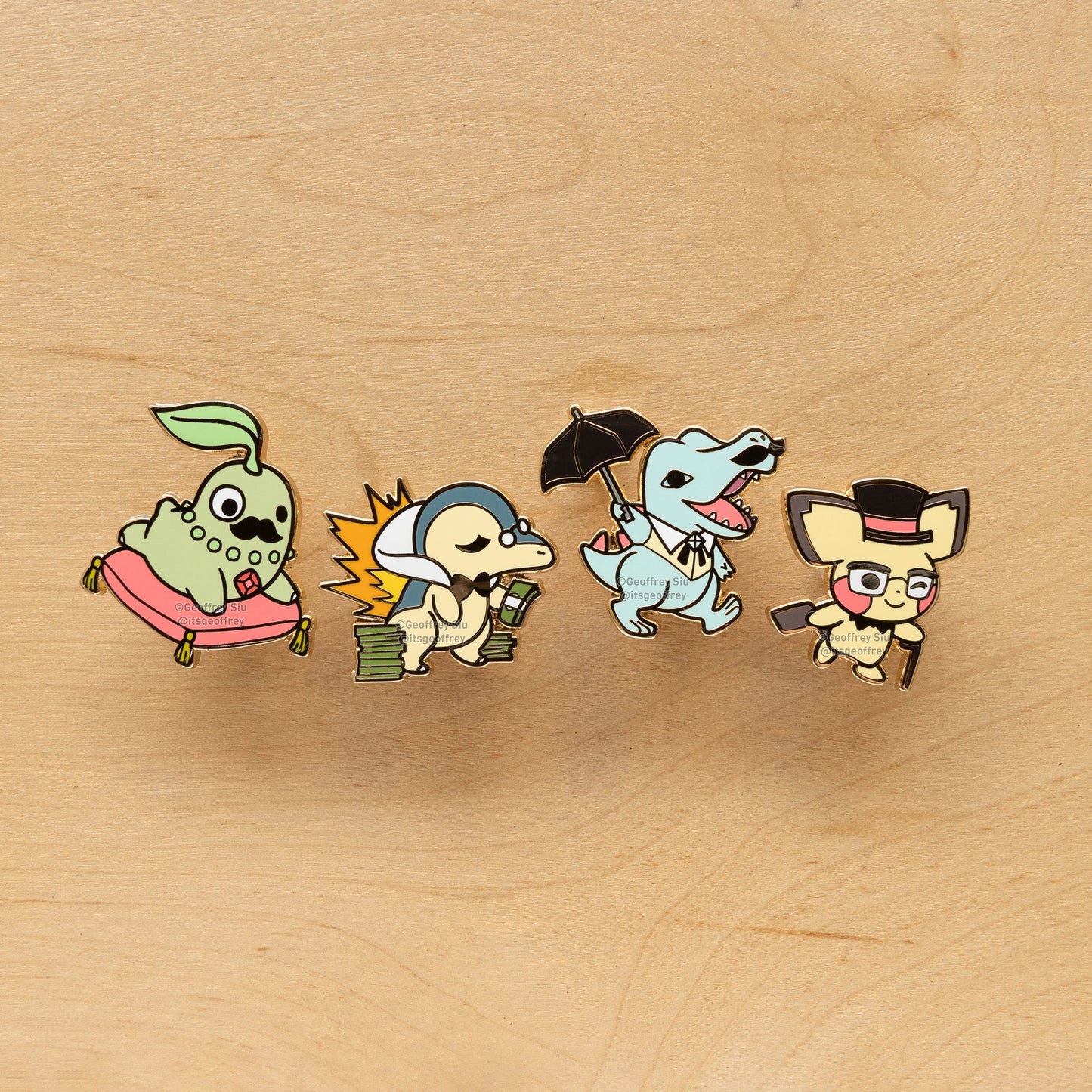 Gentlemon 2 Hard Enamel Pins