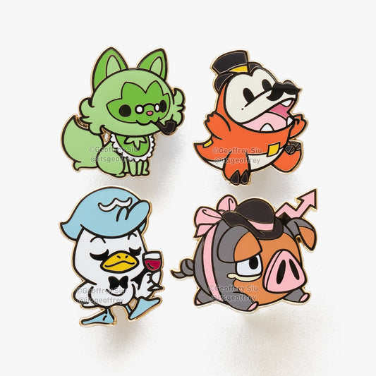 Gentlemon 9 Hard Enamel Pins