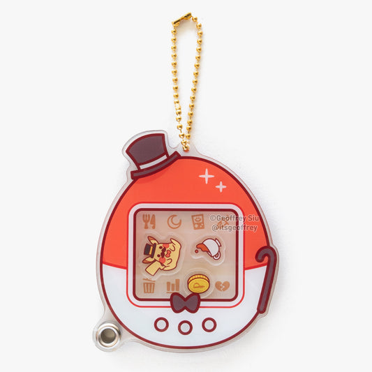 Gentleball Gentlemon Virtual Pet Fillable Shaker Keychain
