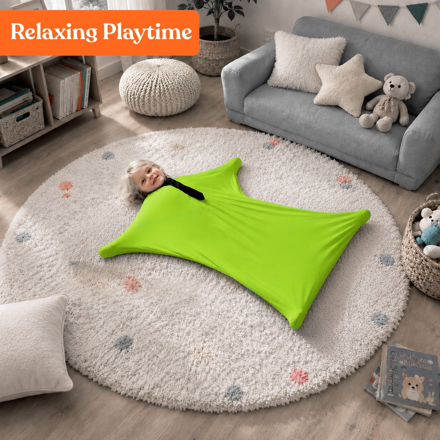 Sensory Stretchy Body Sock - New Snap Closure