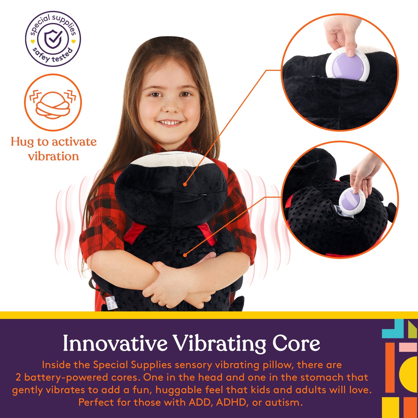 Sensory Vibrating Pillow-Ladybug