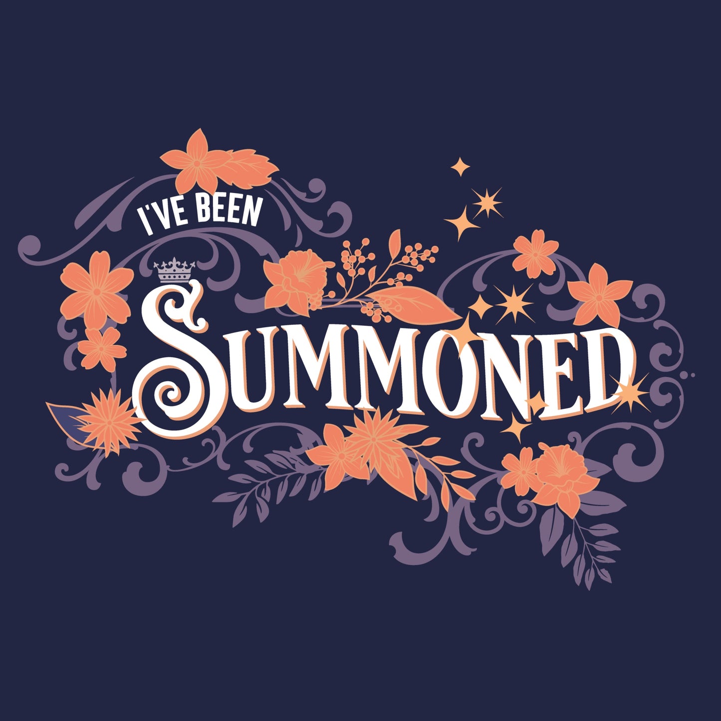 "I've Been Summoned" in blue Unisex t-shirt