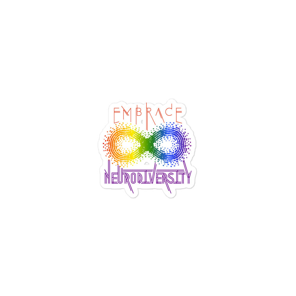 Embrace Neurodiversity Bubble-free stickers