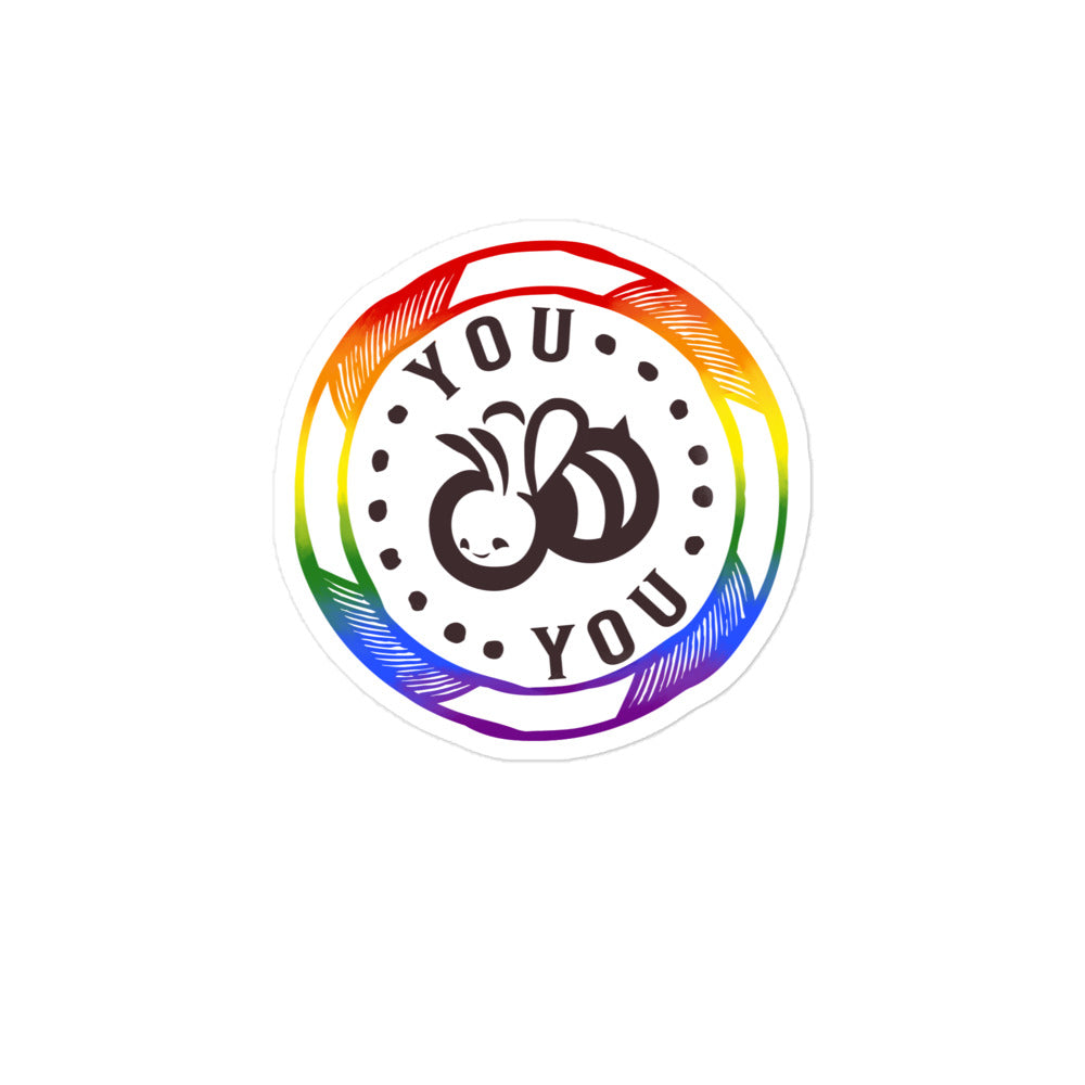 You "Bee" You Pride vinyl Bubble-Free Stickers