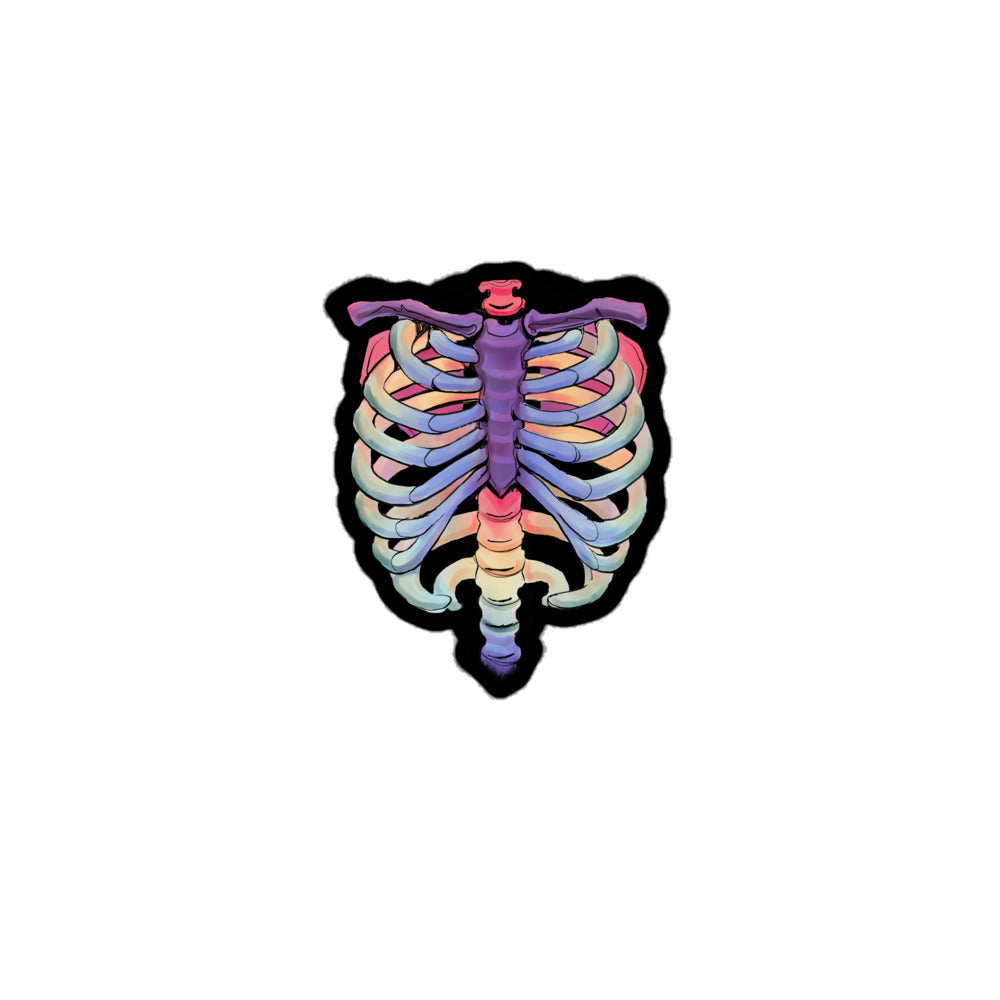 Rainbow Ribcage Bubble-free stickers