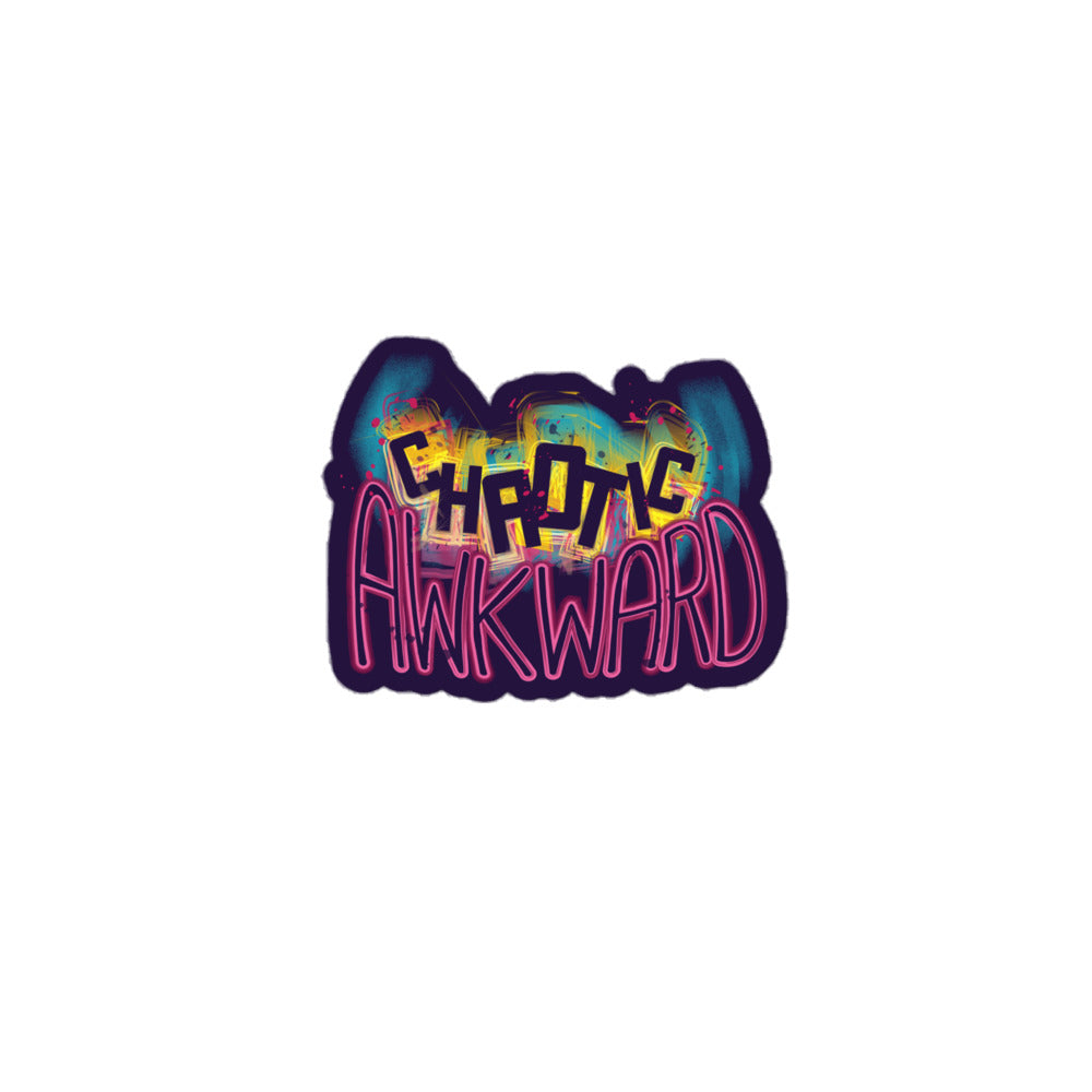 Chaotic Awkward Bubble-free stickers