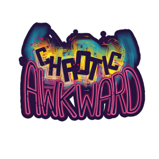 Chaotic Awkward Bubble-free stickers