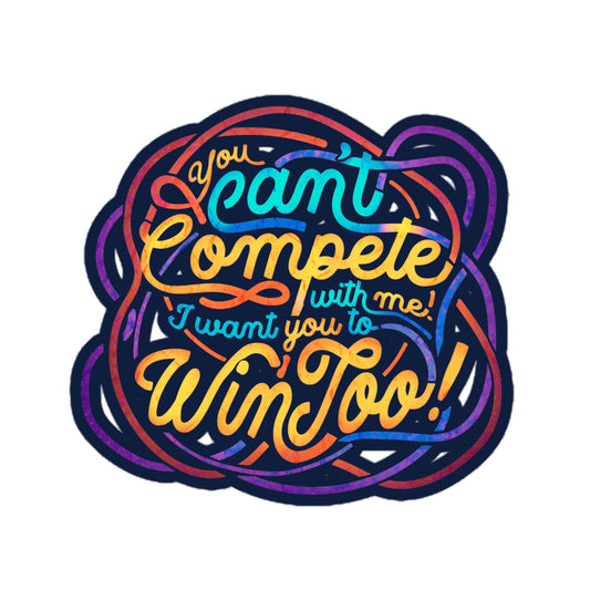 Can't Compete Bubble-free stickers