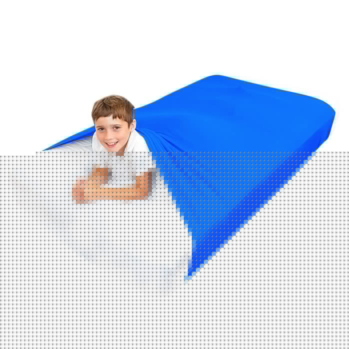 Sensory Bed Sheet for Kids Compression Alternative to Weighted Blankets - Blue