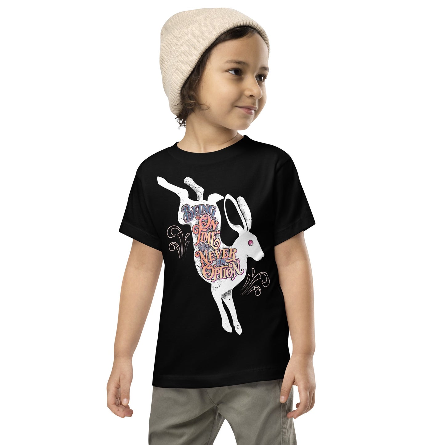 Toddler: "Being 'On Time' Was Never An Option" Short Sleeve Tee