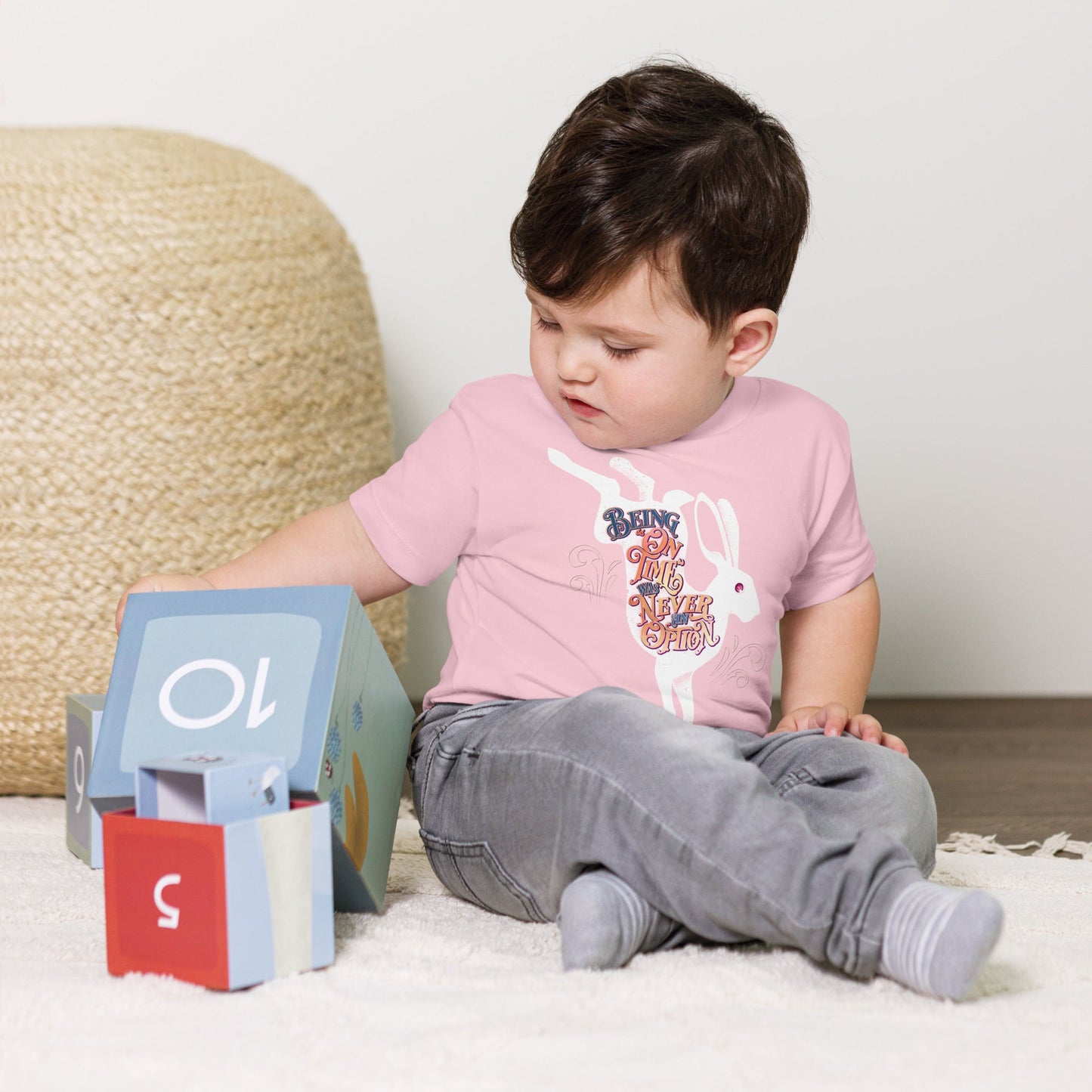 Toddler: "Being 'On Time' Was Never An Option" Short Sleeve Tee