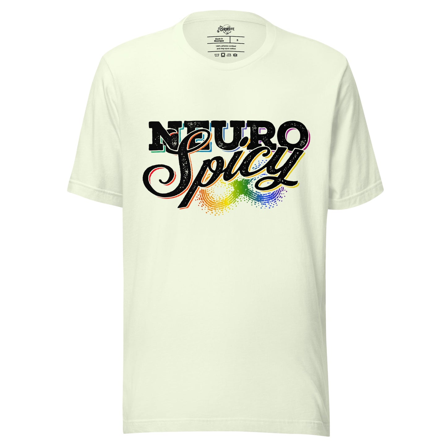 "Neuro-Spicy" on white Unisex t-shirt