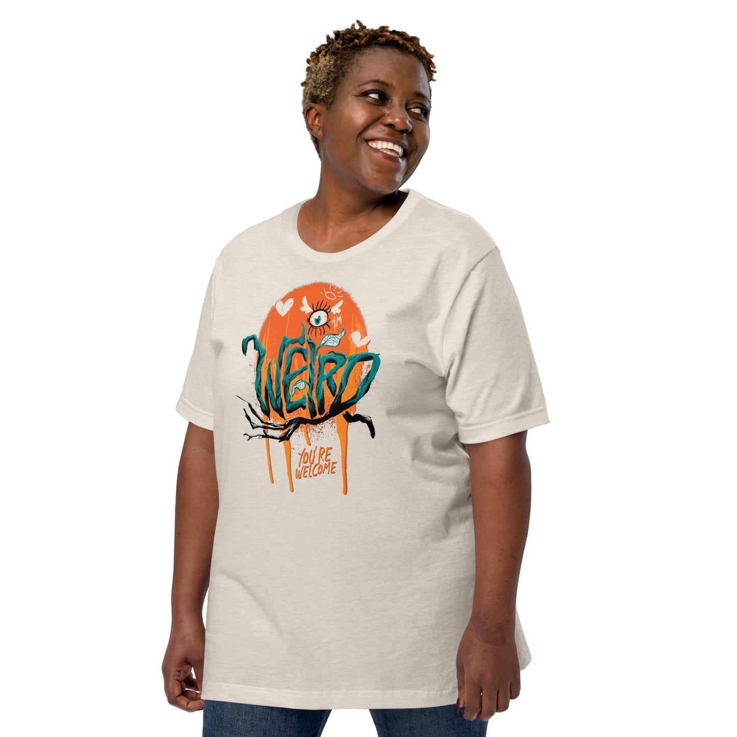 "I'm Weird, You're Welcome" Unisex fit t-shirt