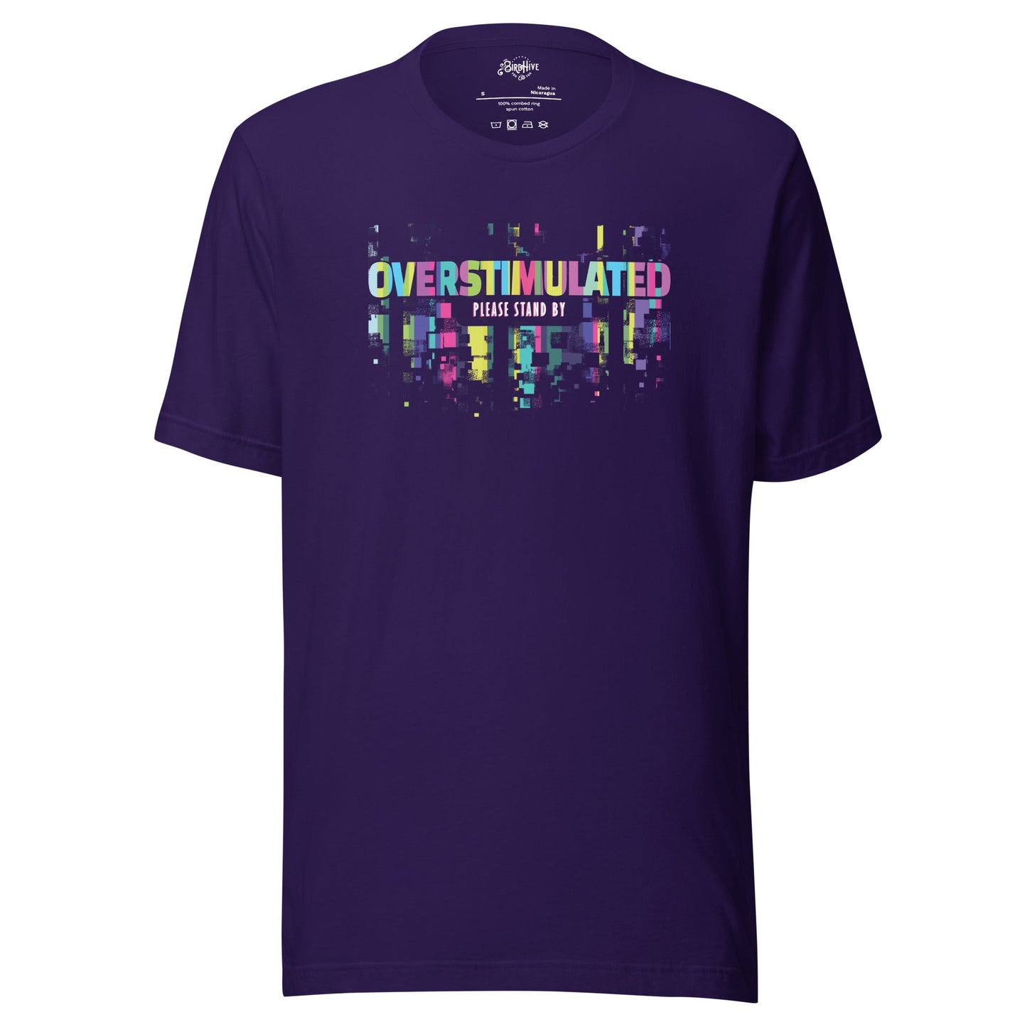 "OVERSTIMULATED" Tag-less Unisex t-shirt