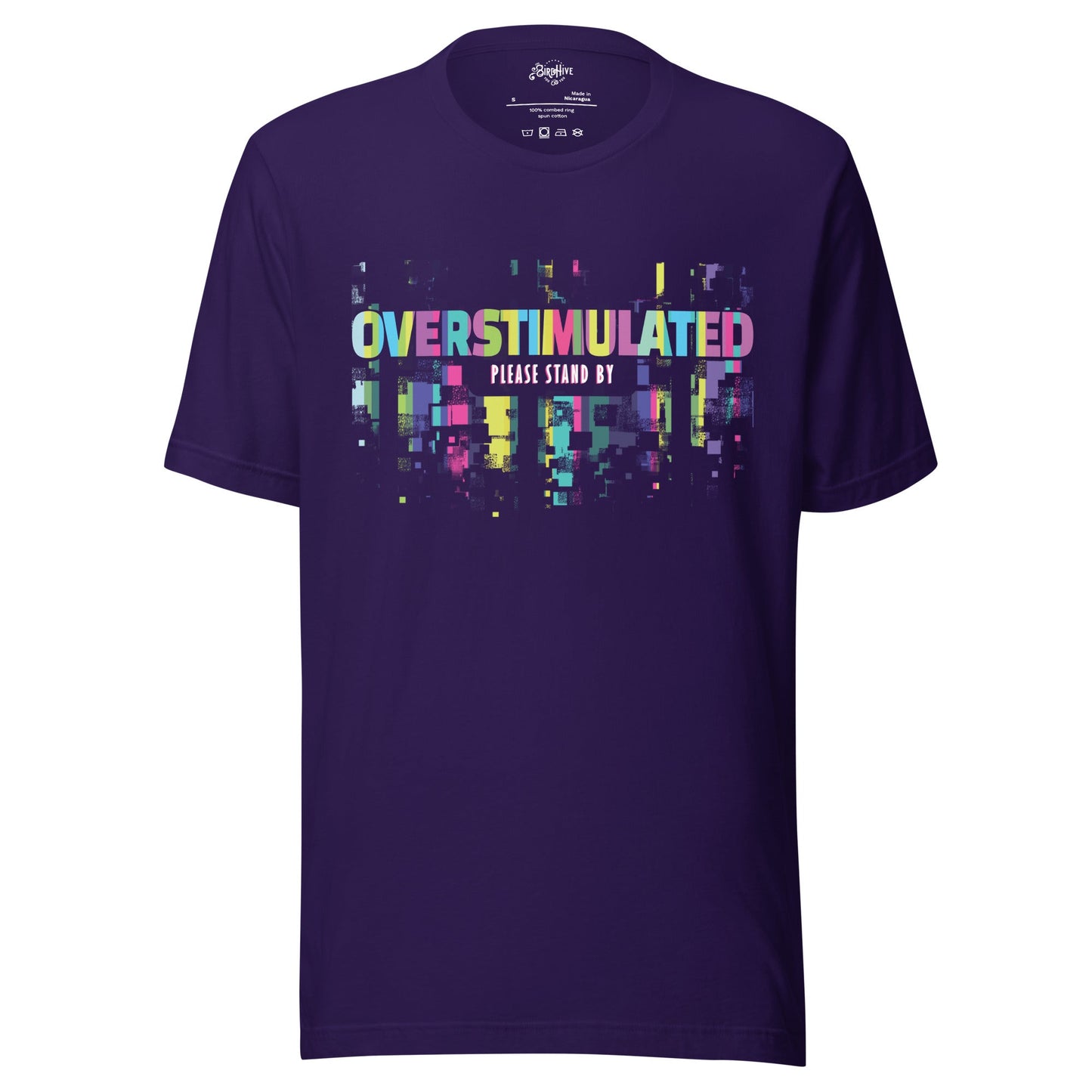 "OVERSTIMULATED" Tag-less Unisex t-shirt